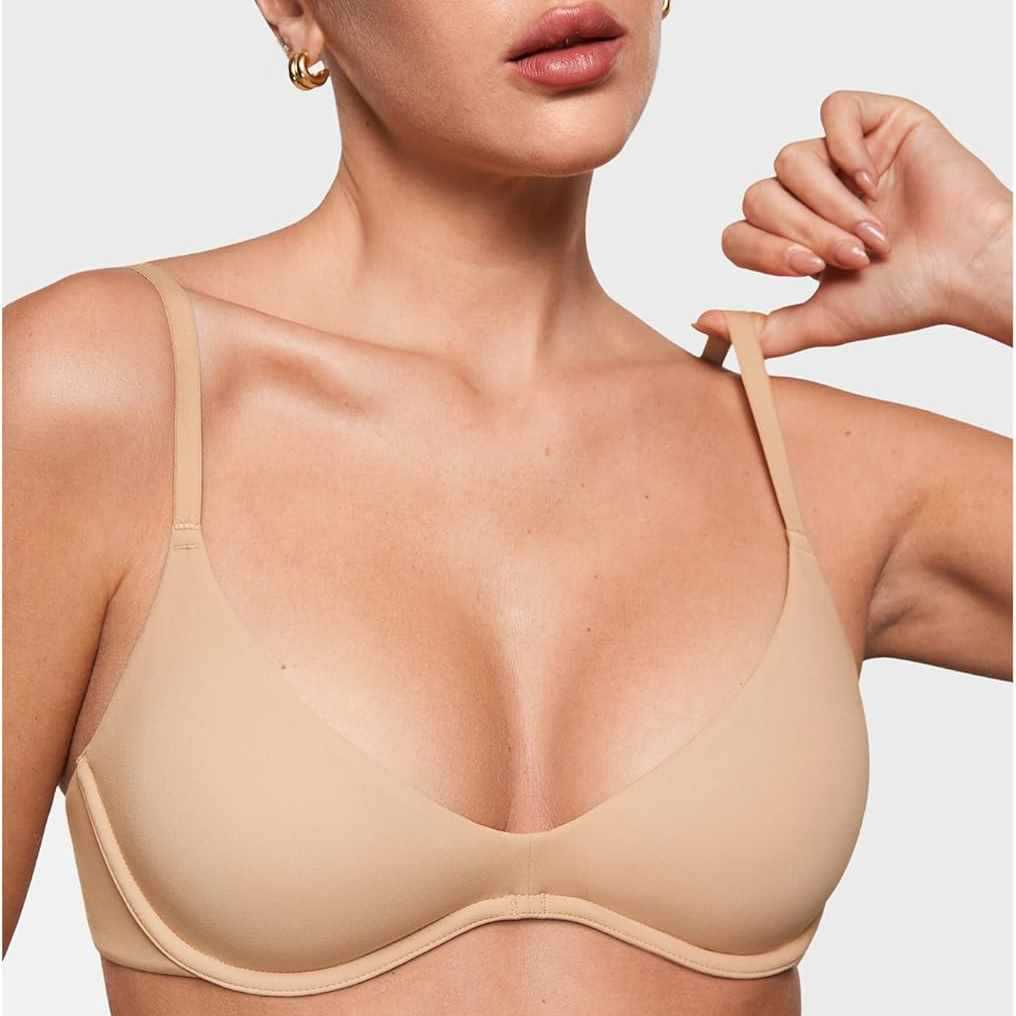 Minimizer Bra Women - Women's Deep V Unpadded Seamless Wire-free