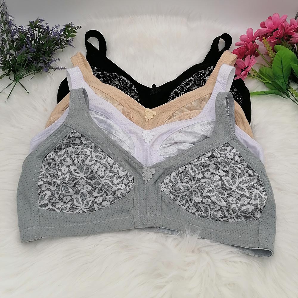 Women's Bra Large Cup C D E F  - Cotton Bra Everyday recension och pris