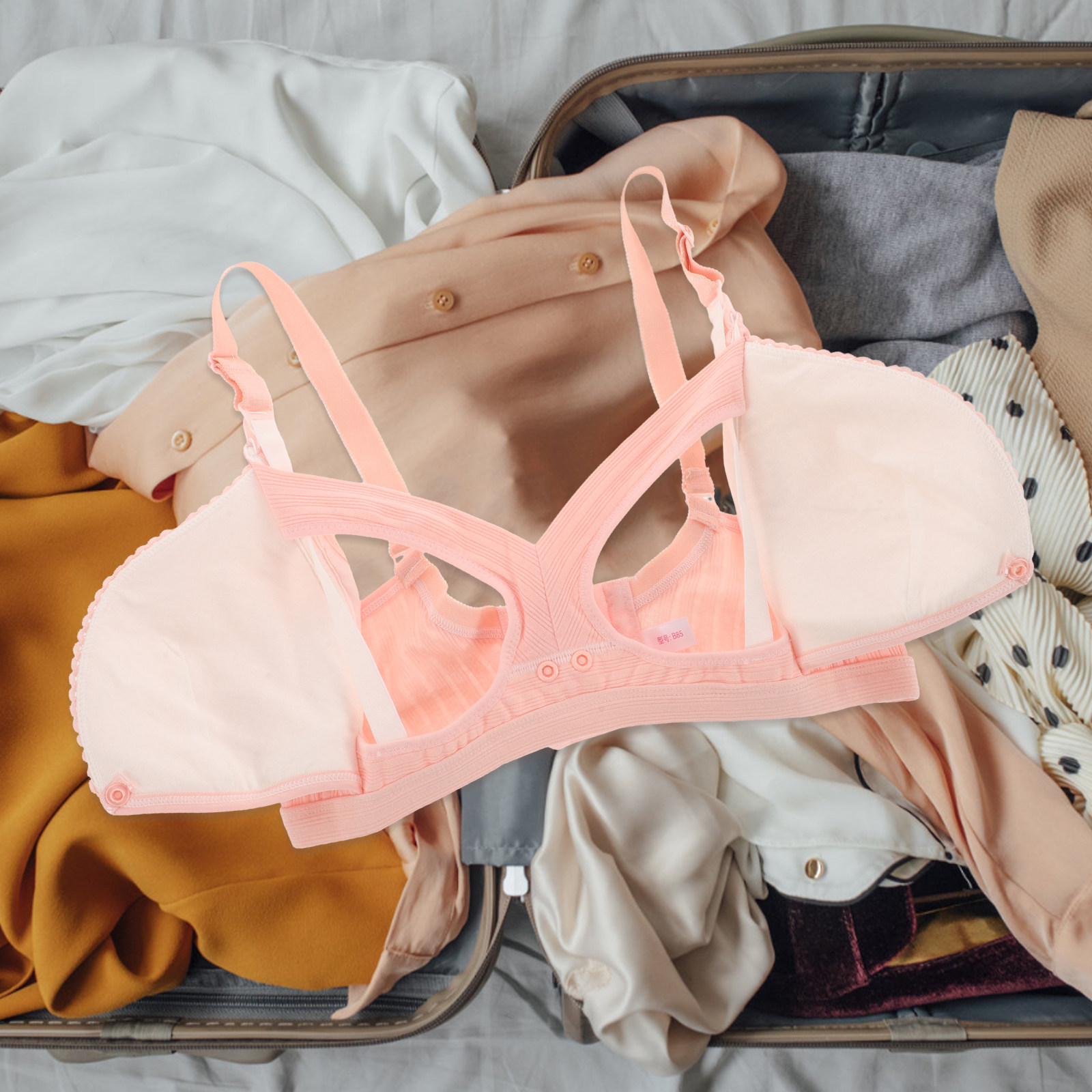 Wireless Nursing Bra Pink Ribb - Nursing Bra Clip recension och pris
