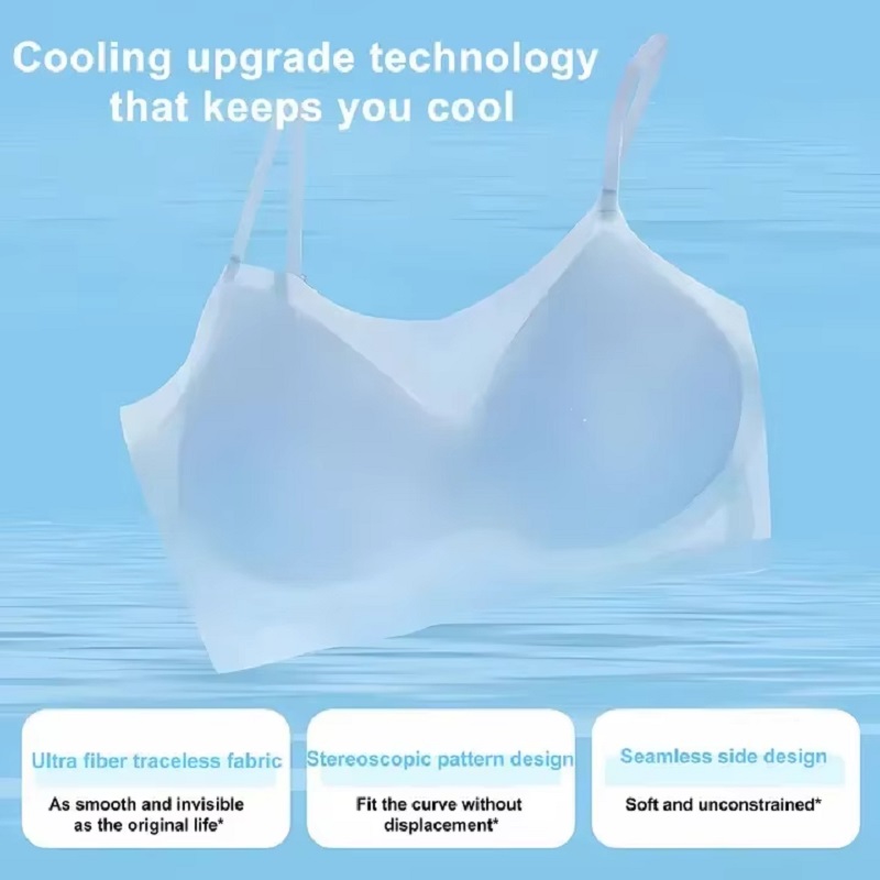 Ultra-Thin Breathable Ice Silk - T Shirt Bra Seamless recension och pris
