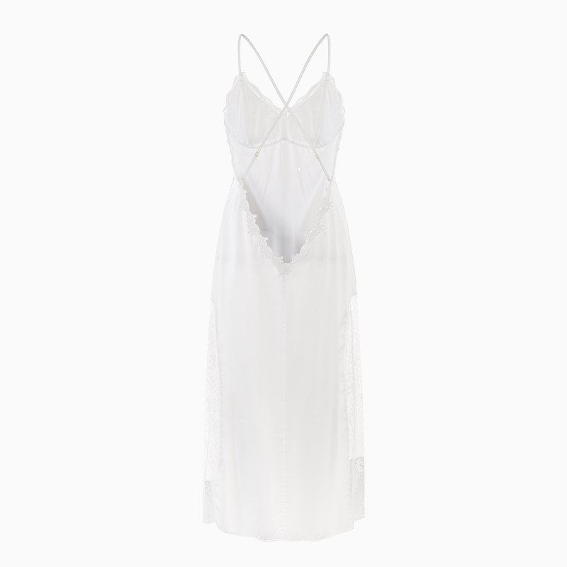 Bridal Satin Lace Robe Cami Sl - Sheer Mesh Bra recension och pris