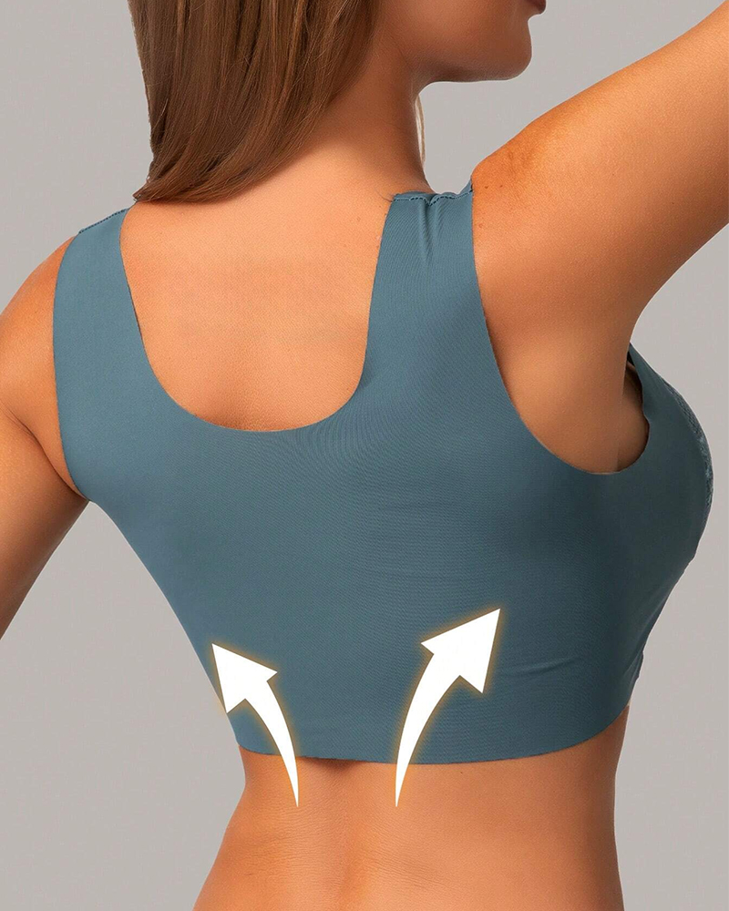 FINETOO 4Pcs Plus Size Sexy Cr - T Shirt Bra Seamless recension och pris