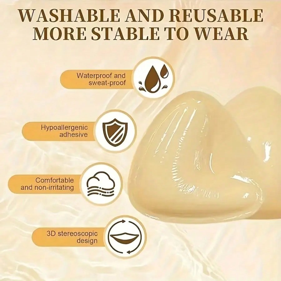 Double‑Sided Sticky Push‑Up Br - Backless Bra Sticky recension och pris